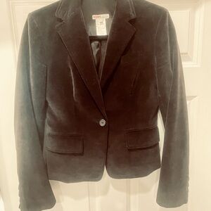 Michael Kors Women's Dark Brown  Velvet Blazer